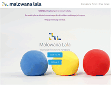 Tablet Screenshot of malowanalala.com